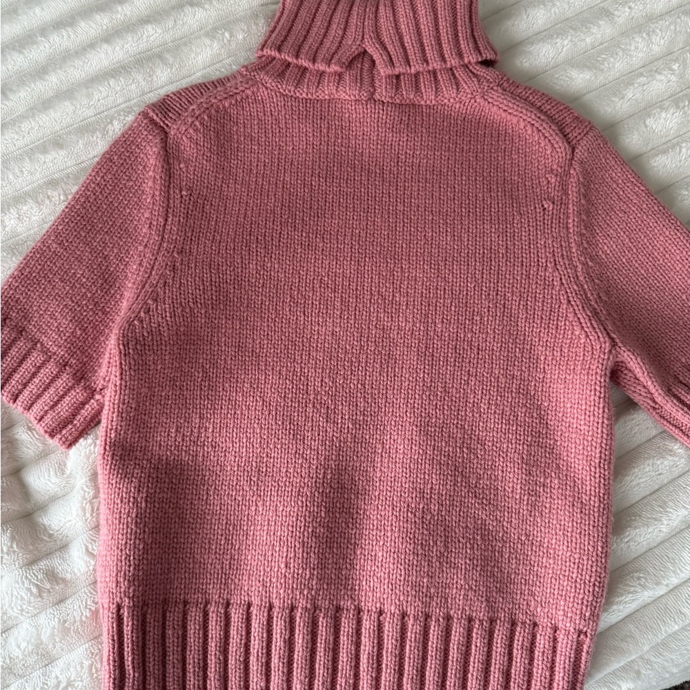 Acne Pink Cowl Turtleneck Sweater - Picture 3 of 10